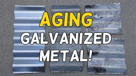 aged galvanized sheet metal|how to make galvanized metal age.